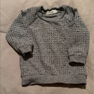Kids Gray Patterned Sweatshirt